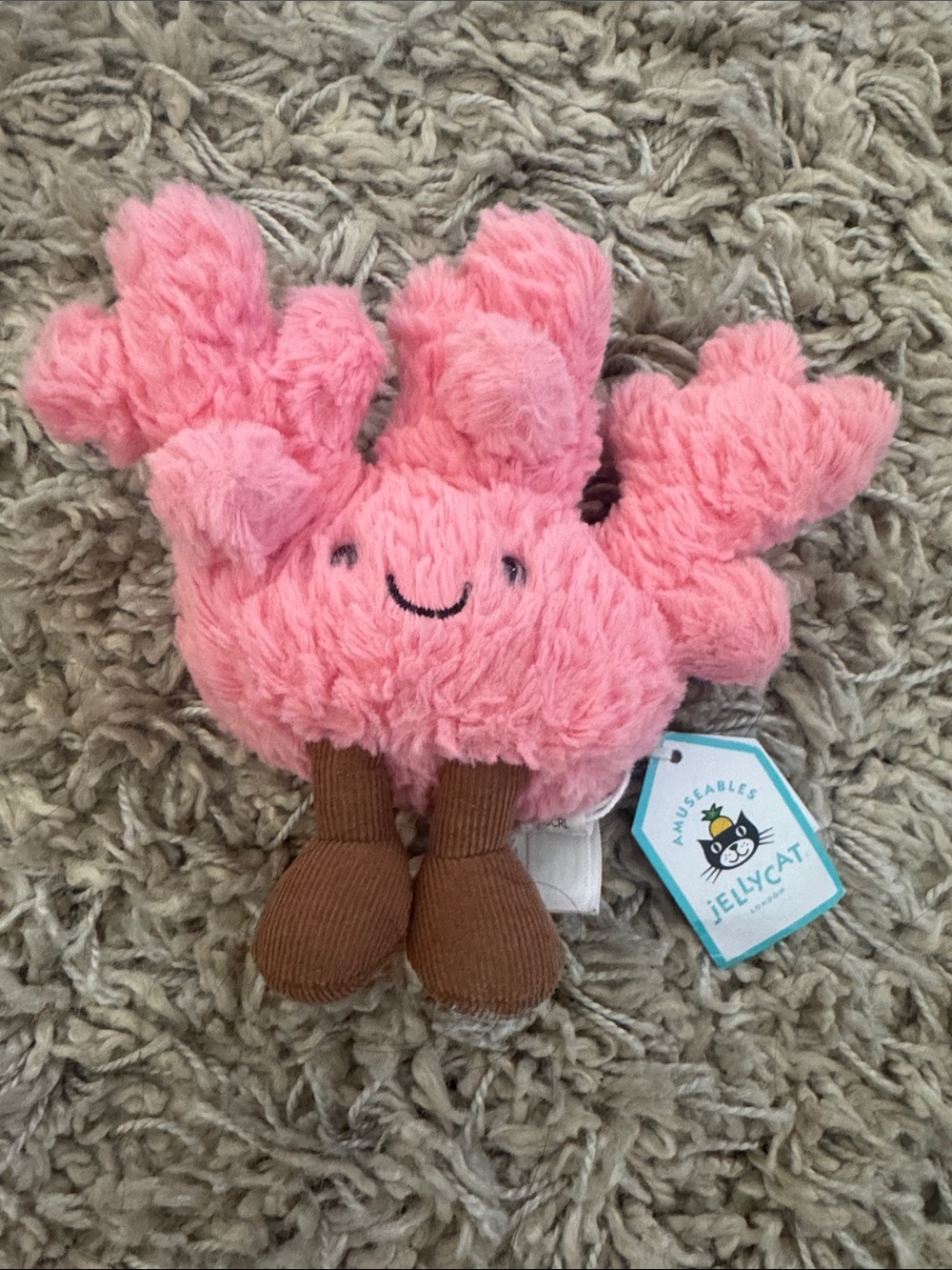 (NWT) Jellycat Pink Coral Plush